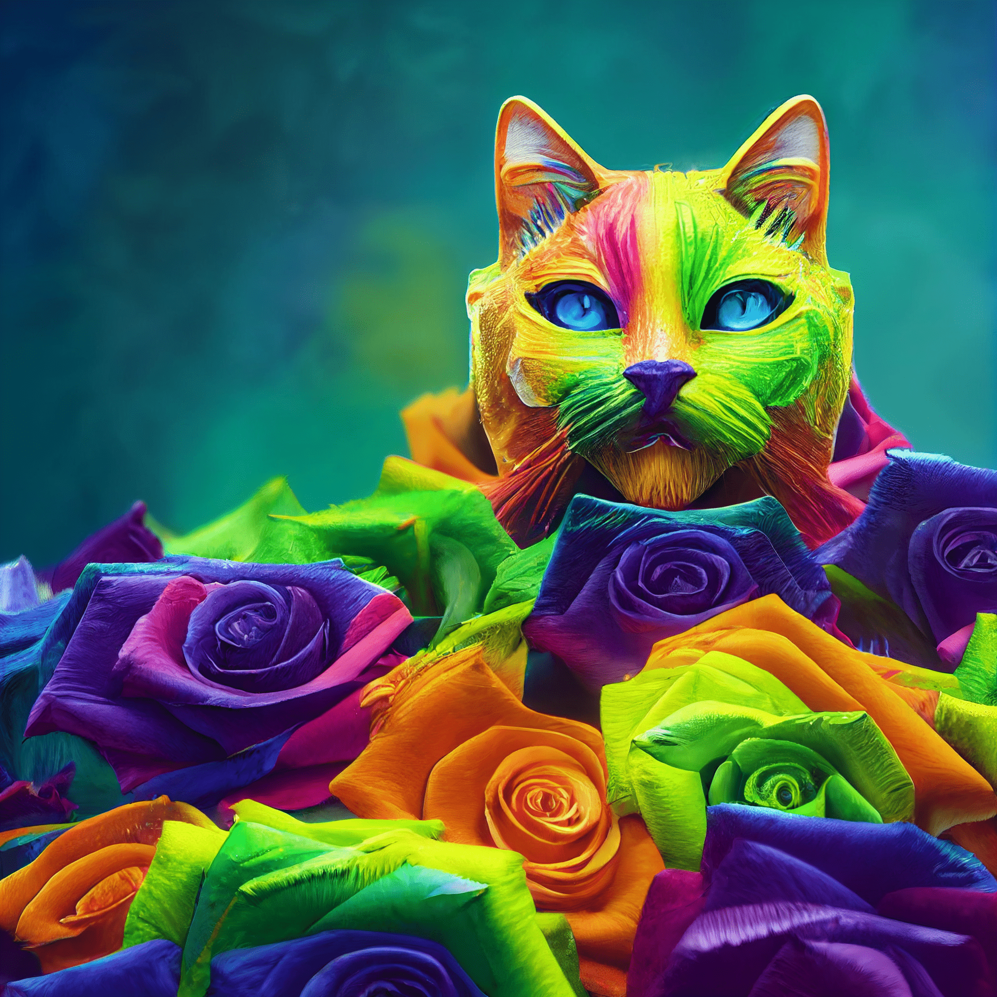 Colorful Magestic Meaws
