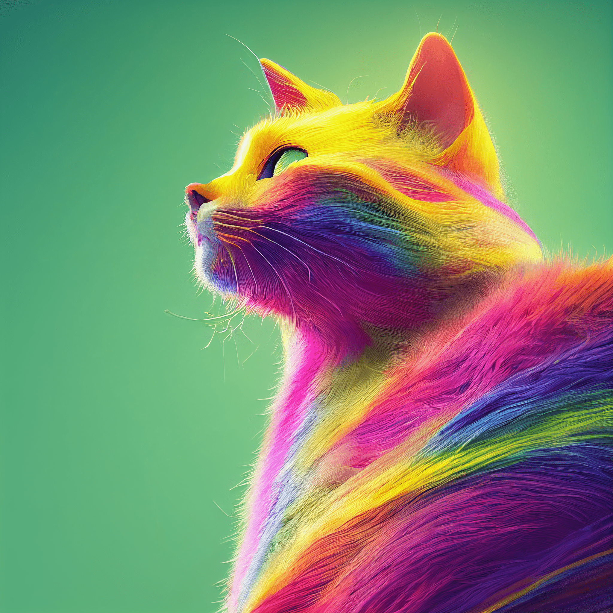 Colorful Magestic Meaws