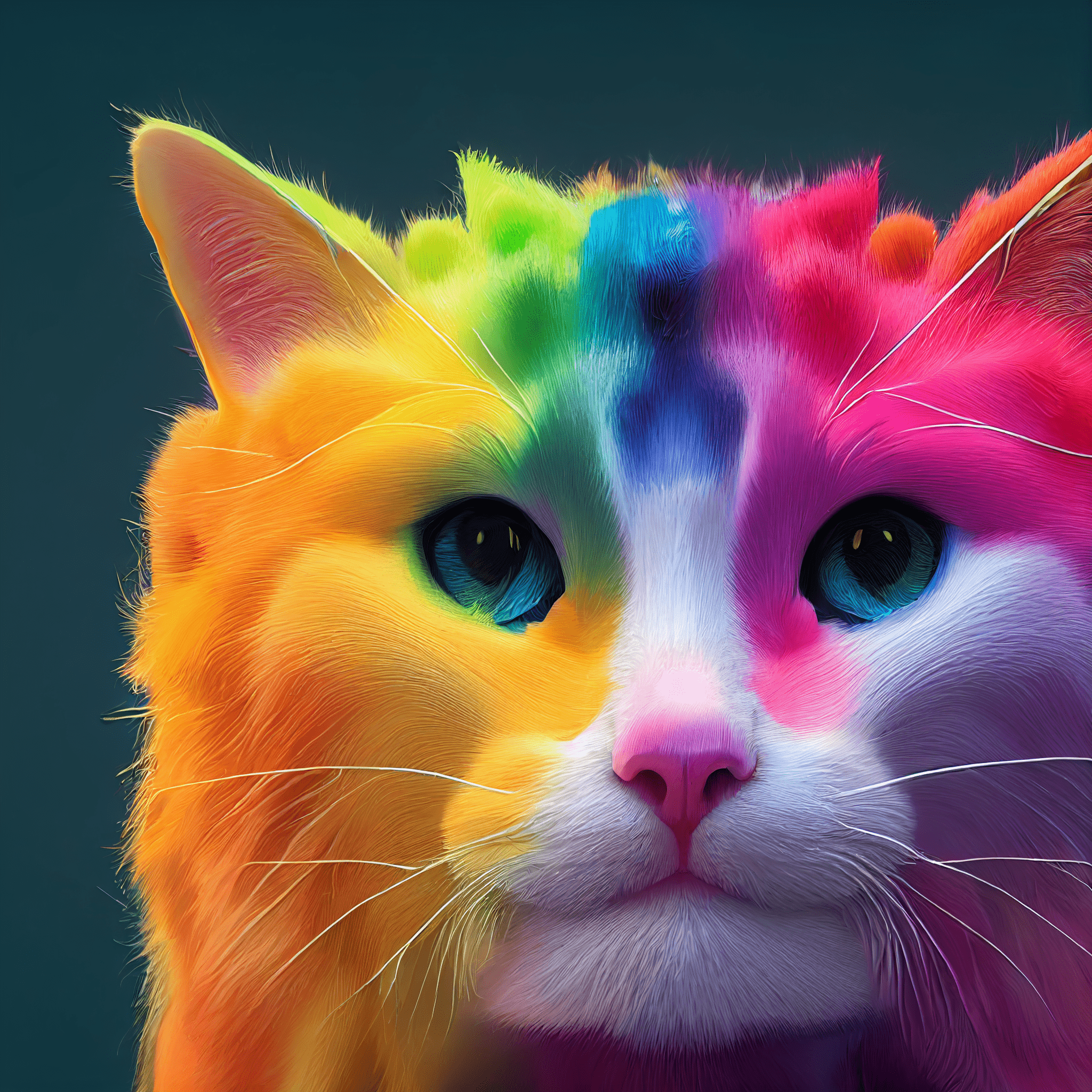 Colorful Magestic Meaws